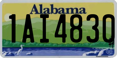 AL license plate 1AI4830