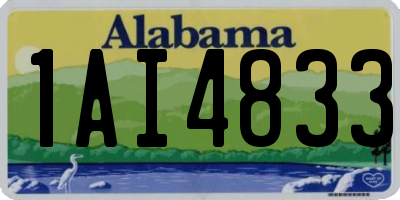 AL license plate 1AI4833