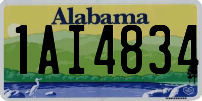AL license plate 1AI4834