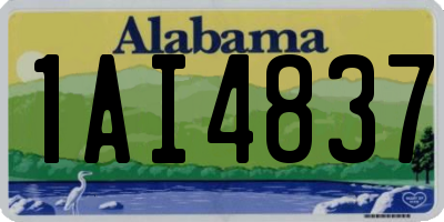 AL license plate 1AI4837