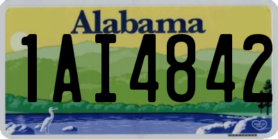 AL license plate 1AI4842