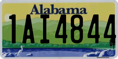 AL license plate 1AI4844