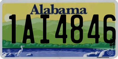 AL license plate 1AI4846