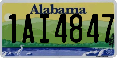 AL license plate 1AI4847