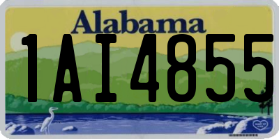 AL license plate 1AI4855