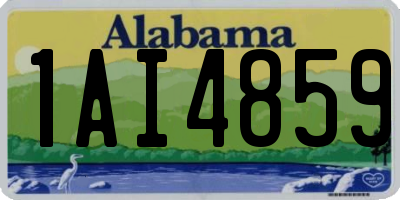 AL license plate 1AI4859