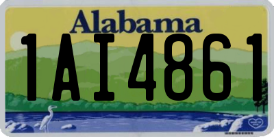 AL license plate 1AI4861