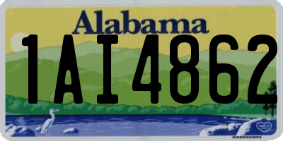 AL license plate 1AI4862