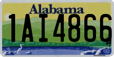 AL license plate 1AI4866