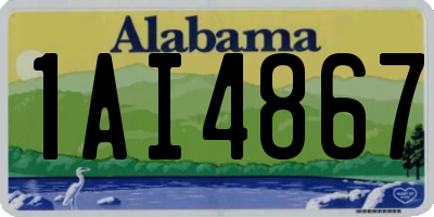AL license plate 1AI4867