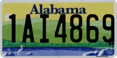 AL license plate 1AI4869
