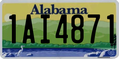 AL license plate 1AI4871