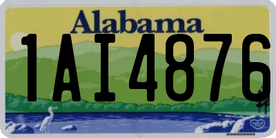 AL license plate 1AI4876