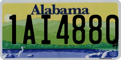 AL license plate 1AI4880