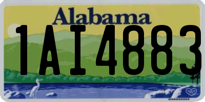 AL license plate 1AI4883