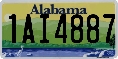 AL license plate 1AI4887