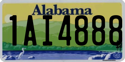 AL license plate 1AI4888