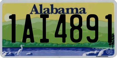 AL license plate 1AI4891