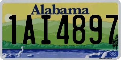 AL license plate 1AI4897