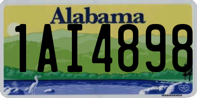 AL license plate 1AI4898