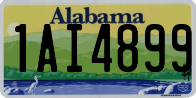 AL license plate 1AI4899