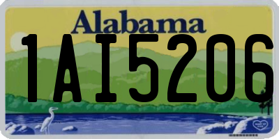 AL license plate 1AI5206