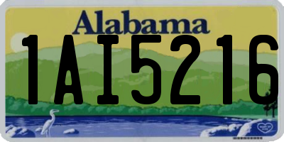 AL license plate 1AI5216