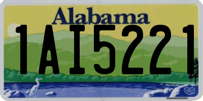 AL license plate 1AI5221