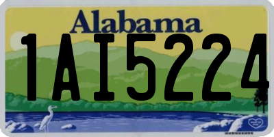 AL license plate 1AI5224