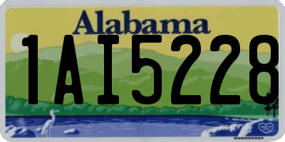 AL license plate 1AI5228