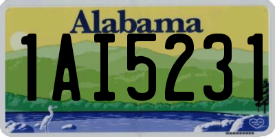 AL license plate 1AI5231