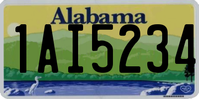 AL license plate 1AI5234