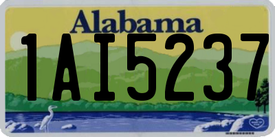 AL license plate 1AI5237