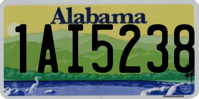 AL license plate 1AI5238