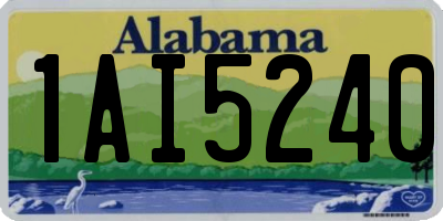 AL license plate 1AI5240