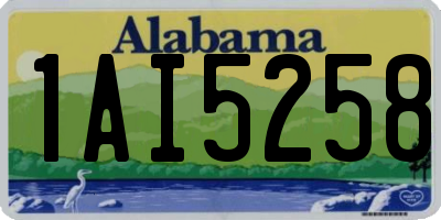 AL license plate 1AI5258