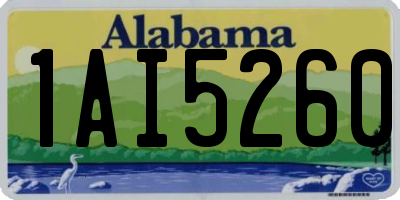AL license plate 1AI5260