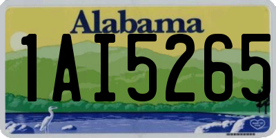 AL license plate 1AI5265