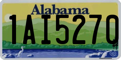 AL license plate 1AI5270