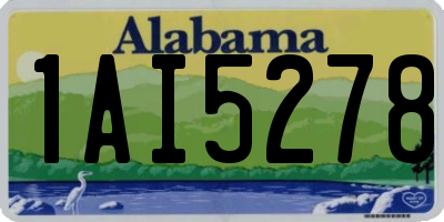 AL license plate 1AI5278