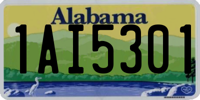 AL license plate 1AI5301
