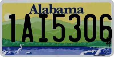AL license plate 1AI5306