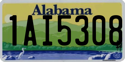 AL license plate 1AI5308