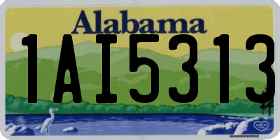 AL license plate 1AI5313