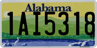 AL license plate 1AI5318