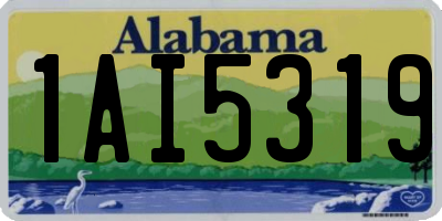 AL license plate 1AI5319
