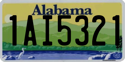 AL license plate 1AI5321