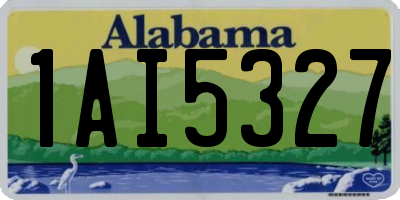 AL license plate 1AI5327