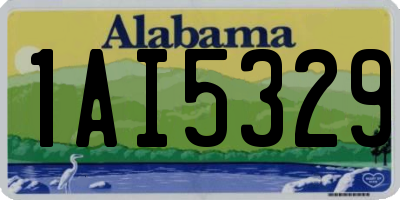 AL license plate 1AI5329