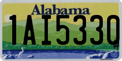 AL license plate 1AI5330